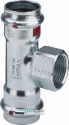 Тройник Viega Prestabo 1117.2 35хRp3/4х35 нелегированная сталь 558949