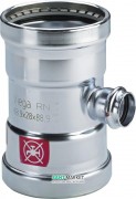 Трійник Viega Prestabo XL 1118XL 76.1х35х76.1 нелегована сталь 597894