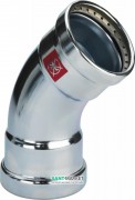 Отвод 45° Viega Prestabo XL 1126XL 88.9 нелегированная сталь 597627