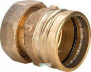Переход на резьбовые соединения Viega Sanpress XL с SC‑Contur 2263XL d76,1хG3 бронза 365127
