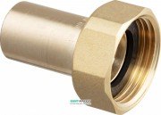 Переход на резьбовые соединения Viega Sanpress 2264 d42хG1¾ кремниевая бронза 338558