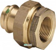 Муфта диэлектрическая Viega Sanpress 2267 с SC‑Contur d18хRp¾ кремниевая бронза 469481