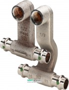 Початковий елемент для підключення радіатора Viega Sanpress 2273.1 з SC-Contur бронза 446628