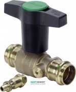 Шаровой кран Viega Easytop 2275.3 с SC‑Contur d22 кремниевая бронза 746704