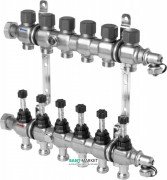 Коллектор для отопления Viega Fonterra 1010 DN25 6 выходов нержавеющая сталь 786861