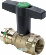 Кульовий кран Viega Easytop 2275.4 з SC-Contur 54хRp2 кремнієва бронза 746810