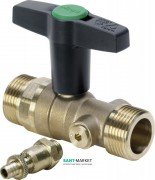 Кульовий кран Viega Easytop 2275.6 DN15хG¾ кремнієва бронза 747008