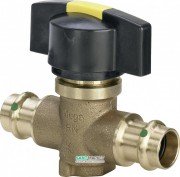 Шаровой кран полнопроходной Viega Easytop с SC‑Contur 2278 d15 кремниевая бронза 747312