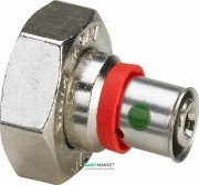 Перехід на різьбові з'єднання Viega Fonterra 1236 17 бронза нікельована 614614