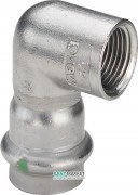 Косинець перехідний 90° Viega Sanpress Inox 2314.2 з SC-Contur 18хRp¾ нержавіюча сталь 437008