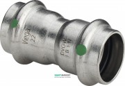 Муфта Viega Sanpress Inox 2315 с SC‑Contur d22 нержавеющая сталь 436179