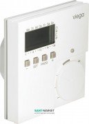 Кімнатний термостат Viega Fonterra 1243 24 V з можливістю тижневого програмування білий 616854