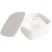 Коробочка косметична кам'яна Volle Solid surface білий 18-40-210