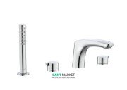 Змішувач на борт ванни Roca Insignia з ручним душем хром A5A093AC00