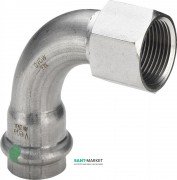 Косинець перехідний 90° Viega Sanpress Inox 2314.5 15хRp½ нержавіюча сталь 437091