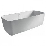 Ванна окремо стояча кам'яна прямокутна Volle Solid surface 168х80 білий 12-40-034