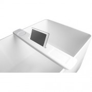 Накладна поличка на ванну кам'яна Volle Solid surface 87х11.5 см білий 18-40-403