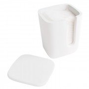 Коробочка для спонжиків кам'яна Volle Solid surface білий 18-40-209