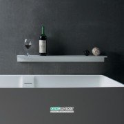 Полочка для ванной каменная Volle Solid surface 60х12 см белый 18-40-115