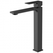 Змішувач для раковини високий Volle De la Noche одноважільний чорний 10-40-1200-black