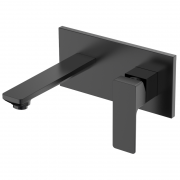 Cмеситель для раковины настенный Volle De la Noche однорычажный черный 10-40-1300-black