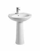 Раковина для ванной Volle Barco 64х52 см с пьедесталом керамика белый 13-88-602