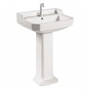 Раковина для ванної Volle Dos Grandos 58х46.5 см з п'єдесталом кераміка білий 13-13-133