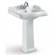 Раковина для ванної Volle Leonor 61х53 см з п'єдесталом кераміка білий 13-19-032