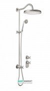 Душова система прихованого монтажу Tres Tres-Clasic з термостатом і штангою сталь 24235203AC
