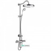 Душевая стойка Tres Tres-Сlasic с термостатом верхним и ручным душем хром 24219501