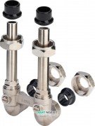 З'єднувальний комплект для підключення радіатора Viega 1097.7 бронза нікельована матова 364052