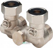 З'єднувальний елемент для підключення радіатора Viega 1097.0 бронза нікельована матова 359126