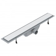 Жолоб водостічний Volle 80 см із суцільною гратами нержавіюча сталь 90-22-802