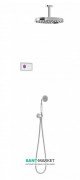 Електронна душова система прихованого монтажу Tres Tres-Clasic з термостатом хром/білий 09226202