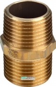 Двойной ниппель Viega 1522 R1¼ латунь 102739