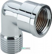 Відведення 90° Viega 1613 R½хRp½ латунь хромована 102586