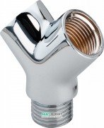 Подвійний з'єднувальний елемент Viega 1641 ½ латунь хромована 106881