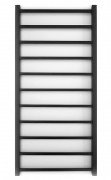 Полотенцесушитель водяной Genesis-Aqua Flat 120x53 см черный GA-1203