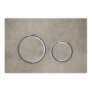 Панель змиву для унітазу Geberit Sigma21 подвійний змив хром/бетон 115.884.JV.1