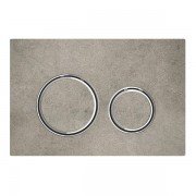 Панель змиву для унітазу Geberit Sigma21 подвійний змив хром/бетон 115.884.JV.1