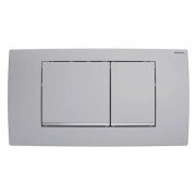 Панель змиву для унітазу Geberit Twinline30 подвійний змив матовий хром/декоративні смужки глянцевий хром 115.899.KN.1