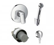 Гигиенический душ со смесителем Hansgrohe Logis хром 3б111219