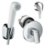 Гигиенический душ со смесителем Hansgrohe Logis хром/белый 01112019