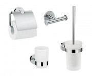 Набір аксесуарів для ванної кімнати Hansgrohe Logis 4 предмета хром 41723444