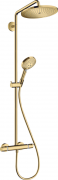 Душова стійка для душа Hansgrohe Croma Select S Showerpipe 280 з термостатом золото 26890990