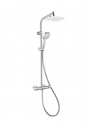 Душевая стойка для душа Hansgrohe MySelect E 240 Showerpipe с термостатом хром/белый 26764400
