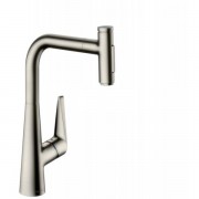 Змішувач для кухні Hansgrohe Talis Select M51 одноважільний з висувною лійкою сталь 72823800