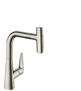 Змішувач для кухні Hansgrohe Talis Select M51 з висувною лійкою сталь 72824800