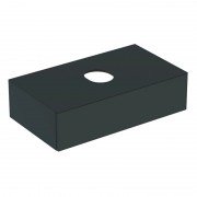 Тумба подвесная для накладной раковины Geberit VariForm 90 см с одним выдвижным ящиком лава матовый 501.166.00.1