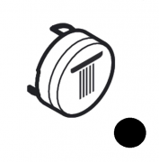 Кнопка-символ для смесителя для душа Hansgrohe ShowerSelect rain large черный матовый 93571670